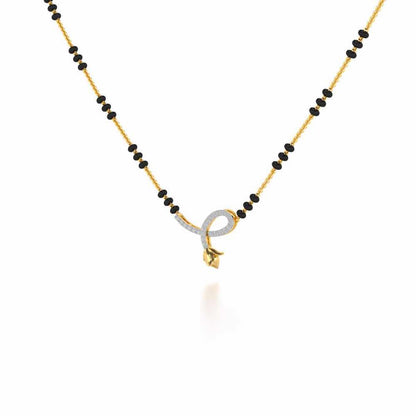 Pushap Silver Mangalsutra - Yellow Gold - Image 2