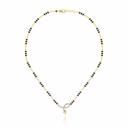 Pushap Silver Mangalsutra - Yellow Gold - Image 3