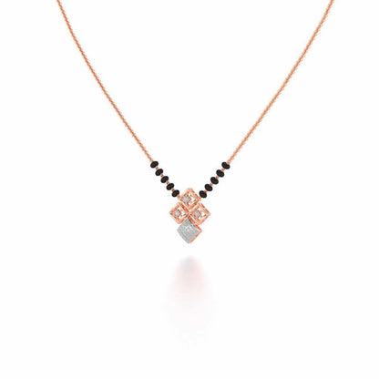 Pyari Shuruvat Silver Mangalsutra - Rose Gold - Image 2