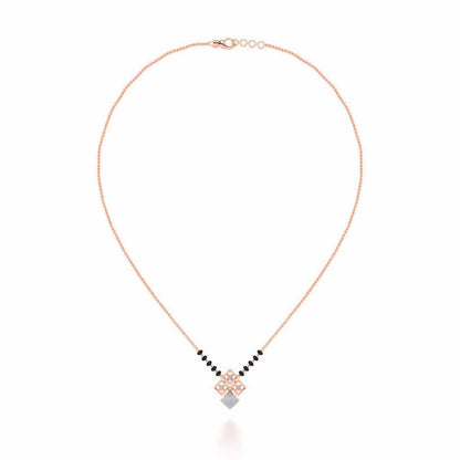 Pyari Shuruvat Silver Mangalsutra - Rose Gold - Image 3