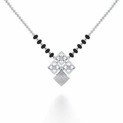 Pyari Shuruvat Silver Mangalsutra - White Gold - Image 1