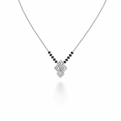 Pyari Shuruvat Silver Mangalsutra - White Gold - Image 2
