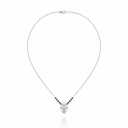 Pyari Shuruvat Silver Mangalsutra - White Gold - Image 3