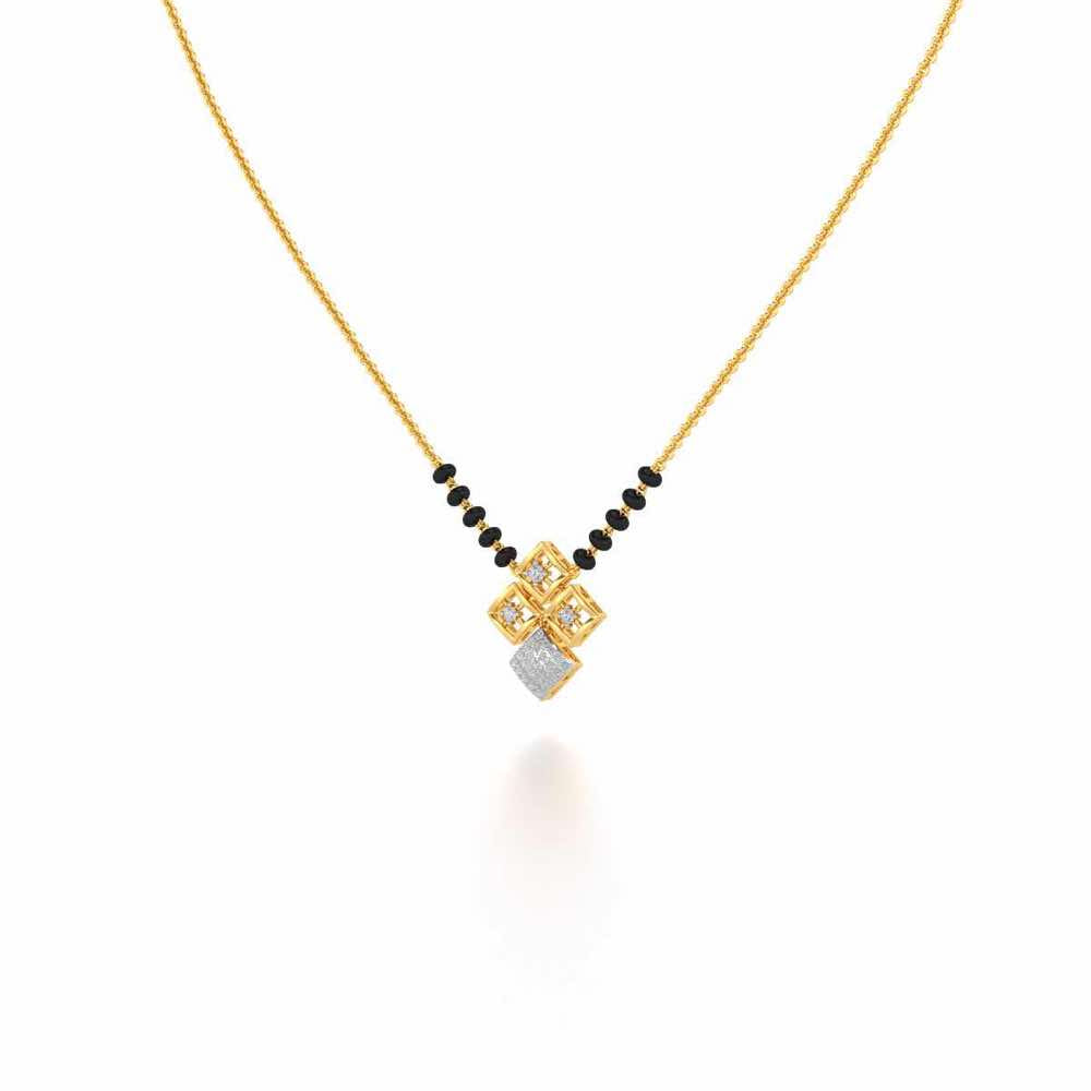 Pyari Shuruvat Silver Mangalsutra - Yellow Gold - Image 2
