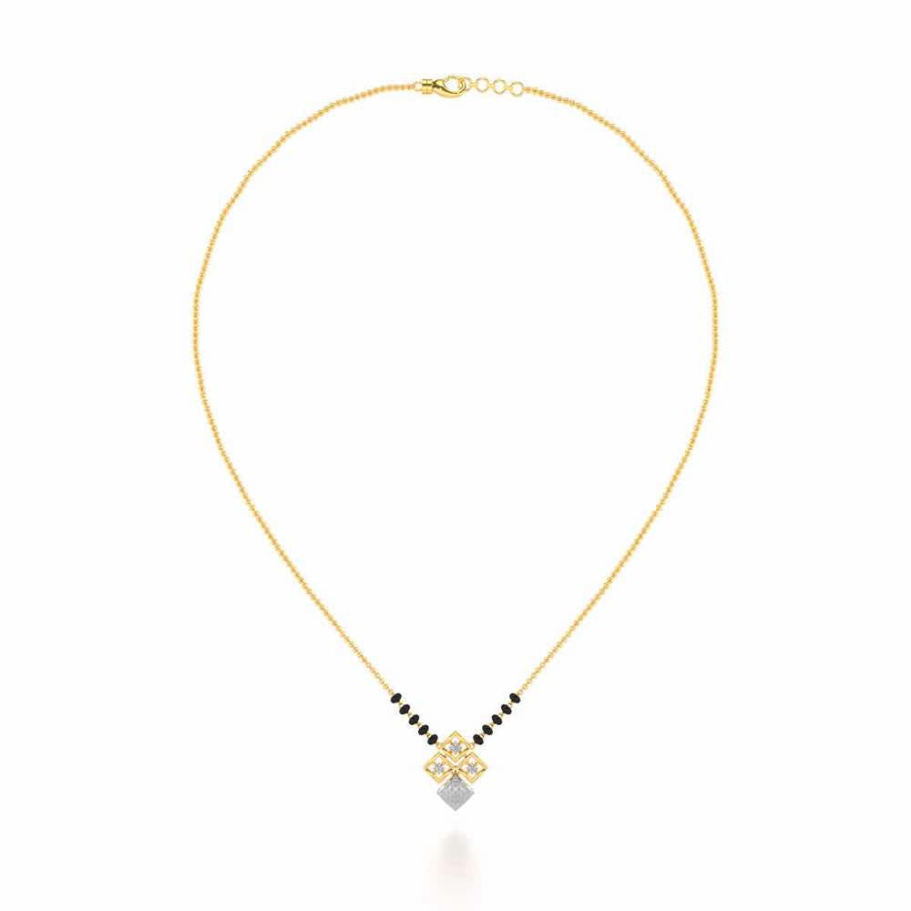 Pyari Shuruvat Silver Mangalsutra - Yellow Gold - Image 3