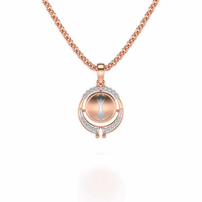 Pyxis Silver Pendant - Rose Gold - Image 1