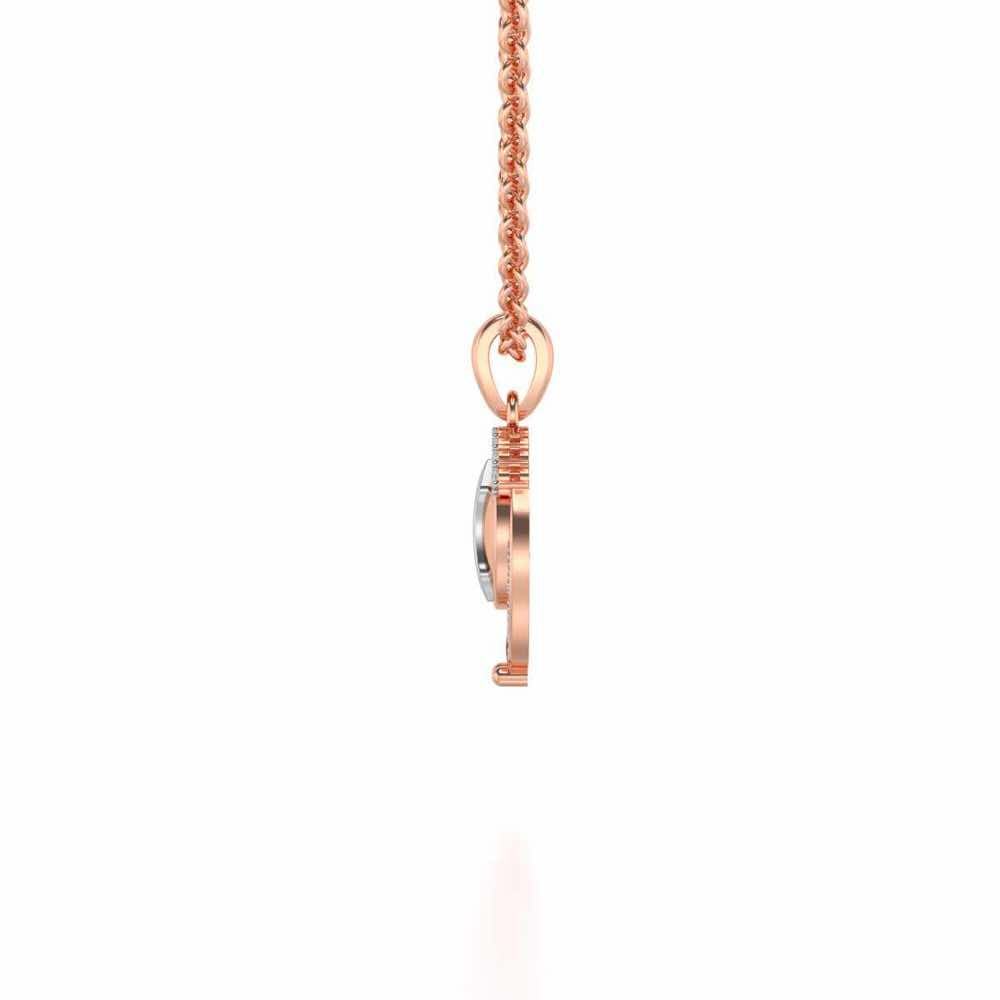 Pyxis Silver Pendant - Rose Gold - Image 3