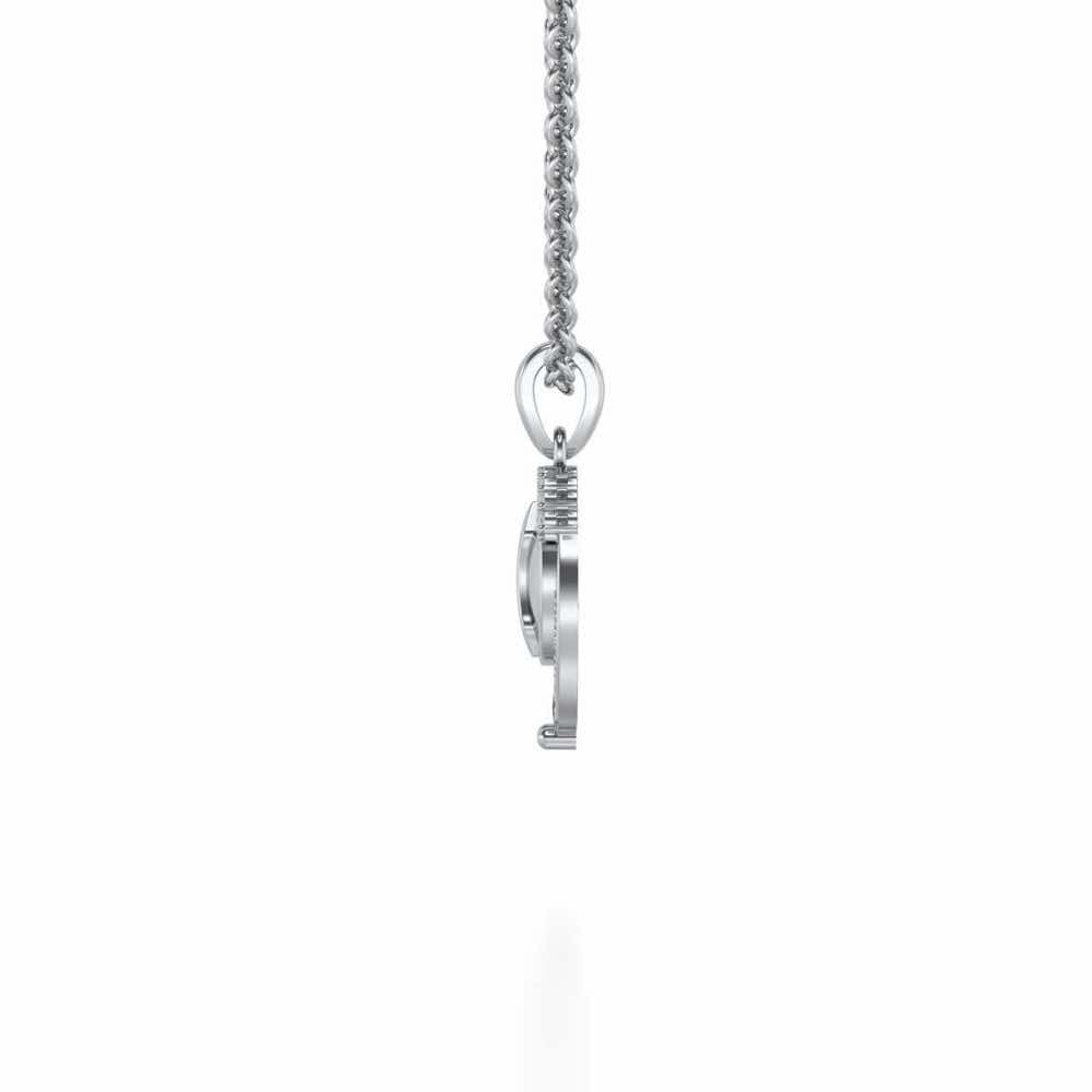 Pyxis Silver Pendant - White Gold - Image 3