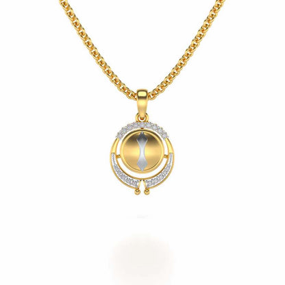 Pyxis Silver Pendant - Yellow Gold - Image 1
