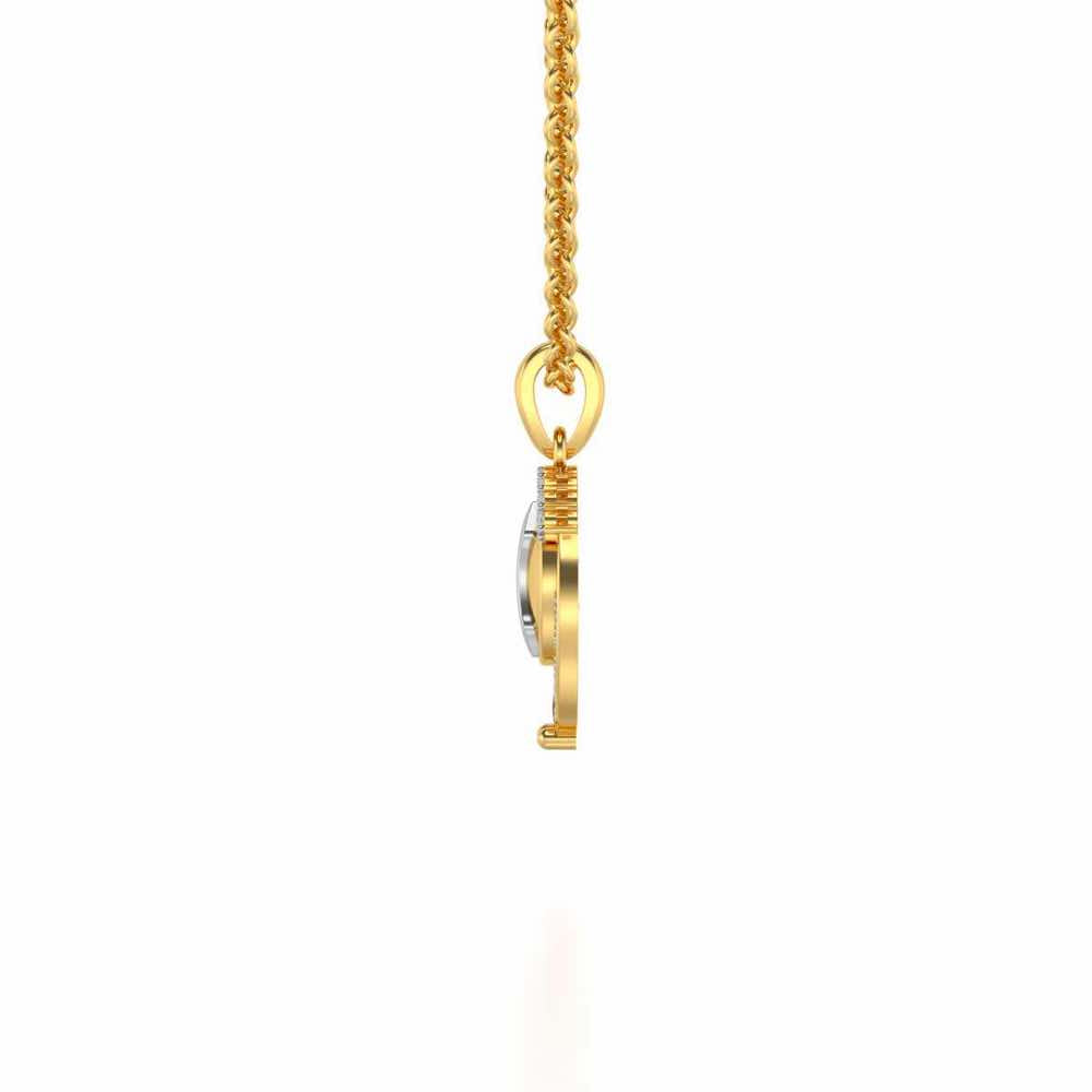 Pyxis Silver Pendant - Yellow Gold - Image 3