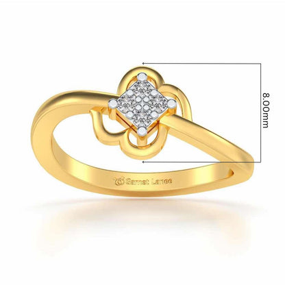 Quad Vignette Silver Ring - Yellow Gold - Image 2