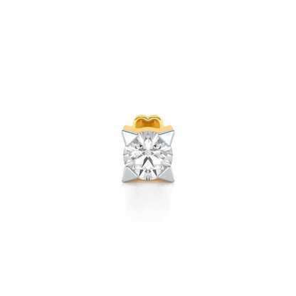 Quiet Charm Silver Nosepin - Yellow Gold - Image 1