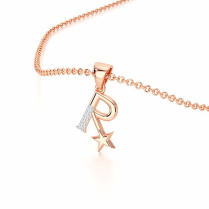 R-Glint Silver Pendant - Rose Gold - Image 2