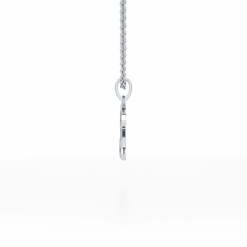 R-Glint Silver Pendant - White Gold - Image 3