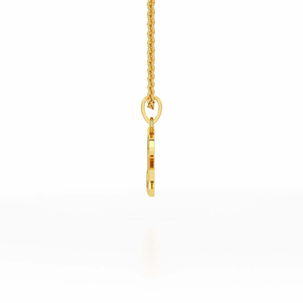 R-Glint Silver Pendant - Yellow Gold - Image 3