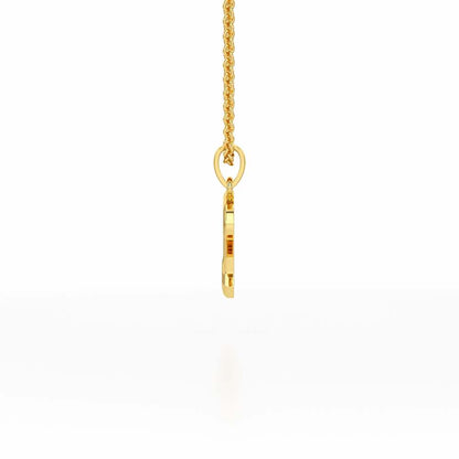 R-Glint Silver Pendant - Yellow Gold - Image 3