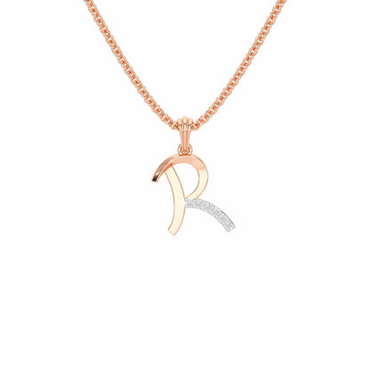 R-Luke Silver Pendant - Rose Gold - Image 1
