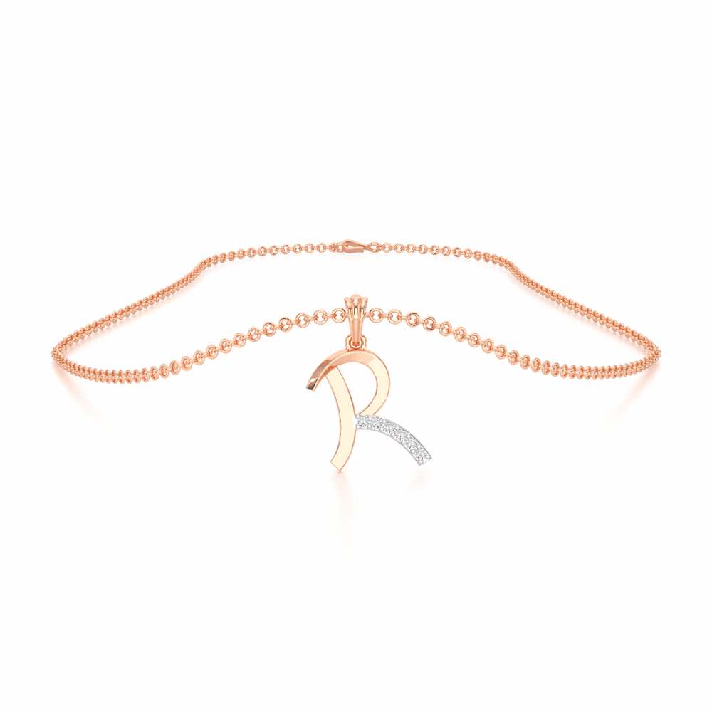 R-Luke Silver Pendant - Rose Gold - Image 3