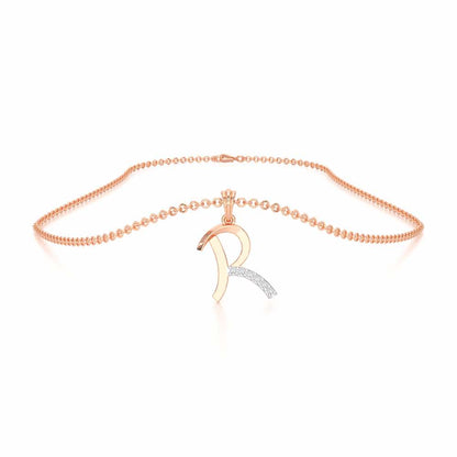 R-Luke Silver Pendant - Rose Gold - Image 3