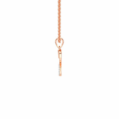 R-Luke Silver Pendant - Rose Gold - Image 4