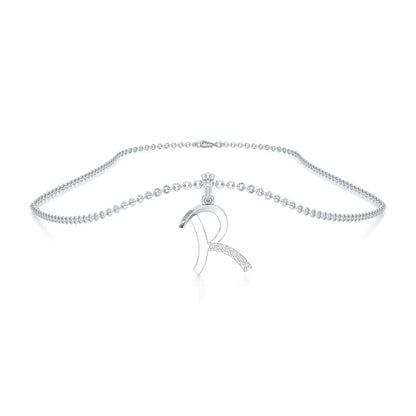 R-Luke Silver Pendant - White Gold - Image 3