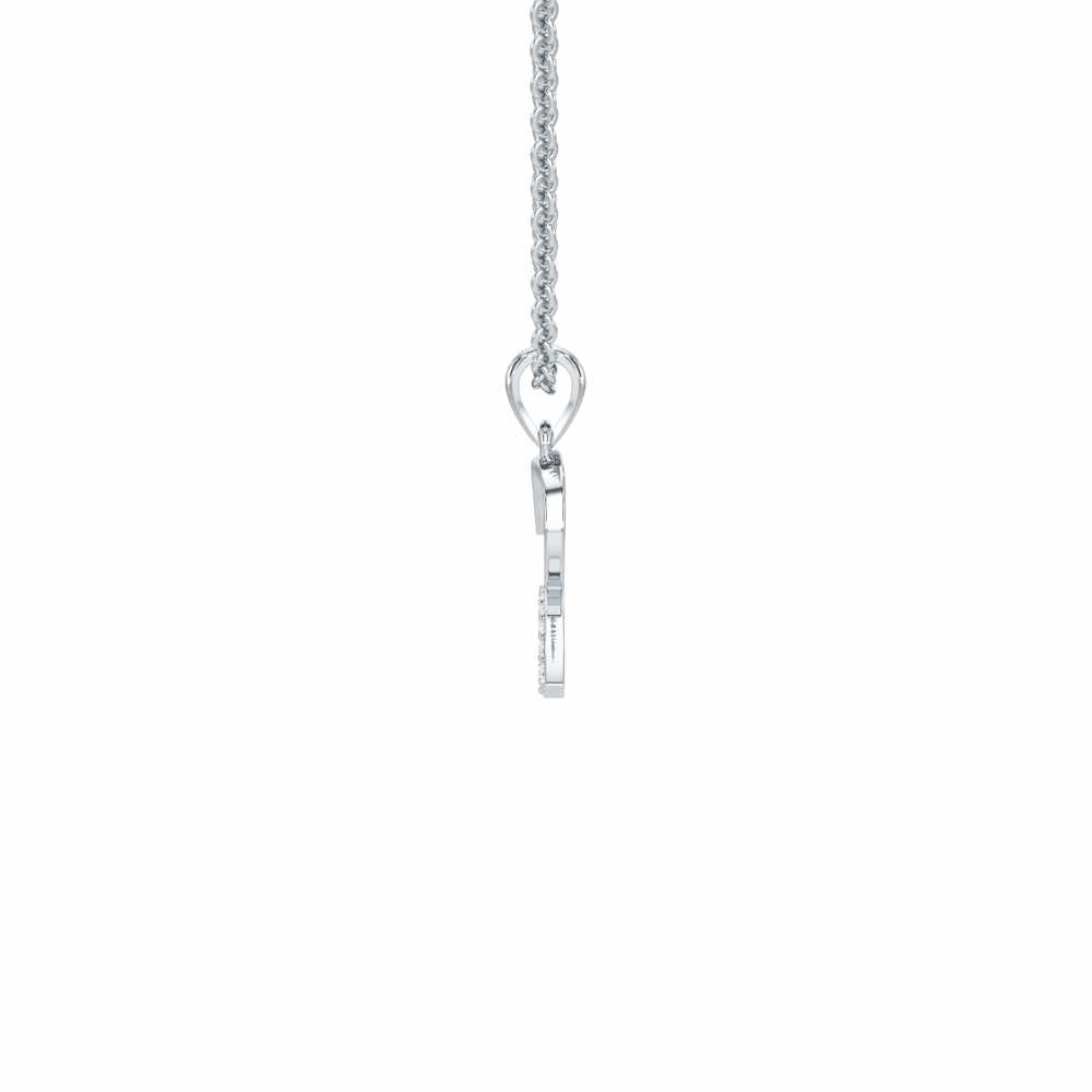 R-Luke Silver Pendant - White Gold - Image 4