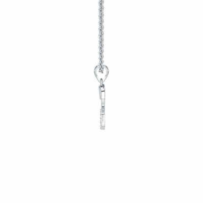 R-Luke Silver Pendant - White Gold - Image 4