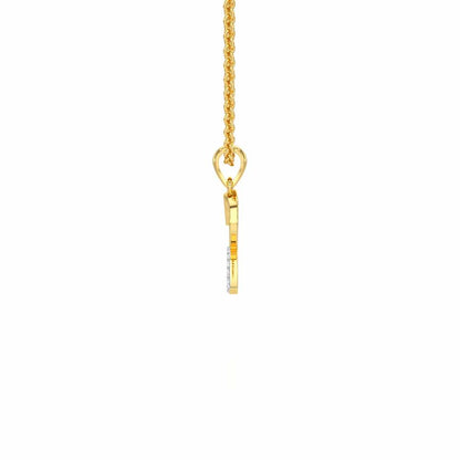 R-Luke Silver Pendant - Yellow Gold - Image 4