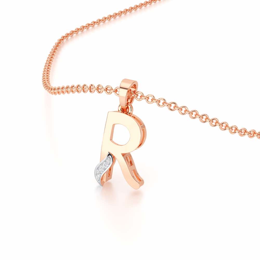R-Spark Silver Pendant - Rose Gold - Image 2