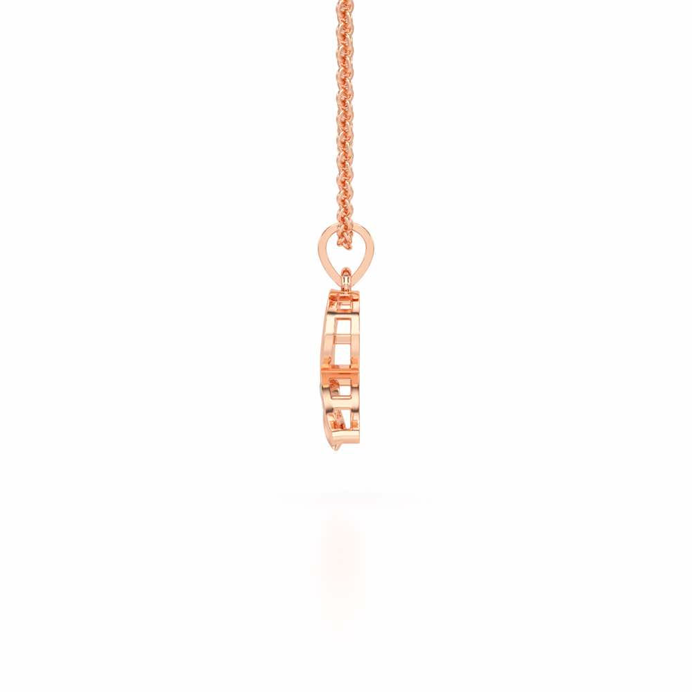 R-Spark Silver Pendant - Rose Gold - Image 3
