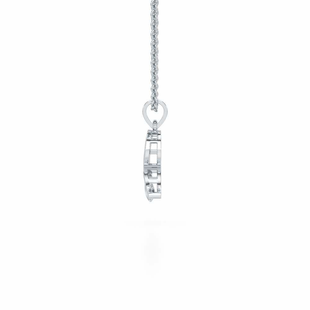 R-Spark Silver Pendant - White Gold - Image 3