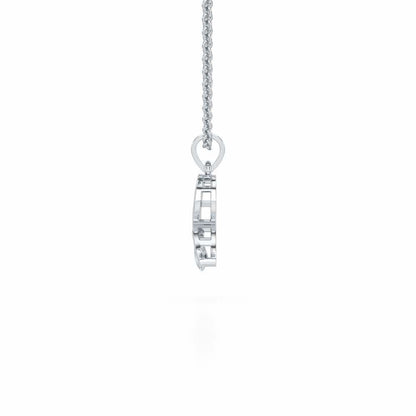 R-Spark Silver Pendant - White Gold - Image 3