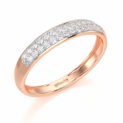 Genesis Elegance Silver Ring - Rose Gold - Image 1