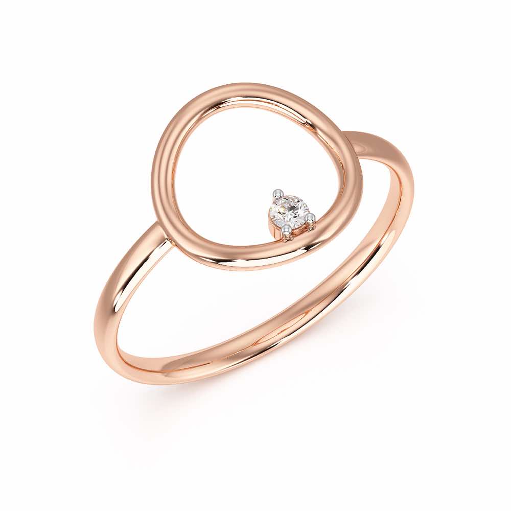 Sunray Sunray Silver Ring - Rose Gold - Image 1
