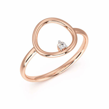 Sunray Sunray Silver Ring - Rose Gold - Image 1