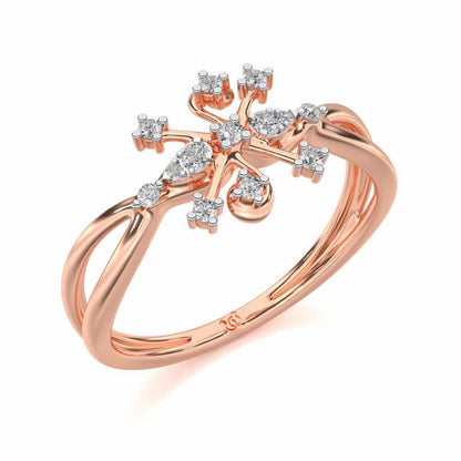 Bliss Silver Ring - Rose Gold - Image 1