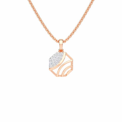 Eternal Glow Silver Pendant - Rose Gold - Image 1