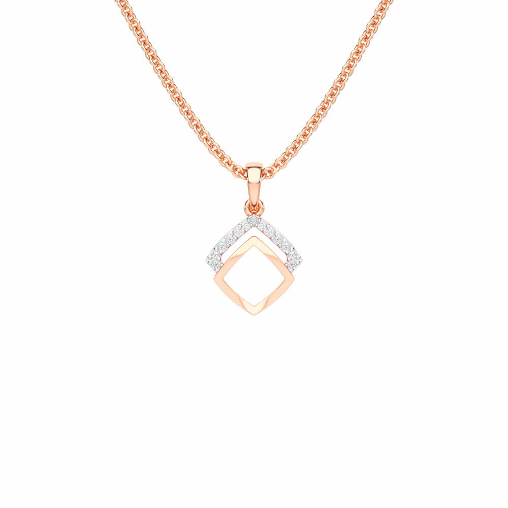 Celestial Eye Silver Pendant - Rose Gold - Image 1
