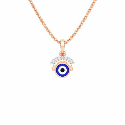 Omni Eye Silver Pendant - Rose Gold - Image 1