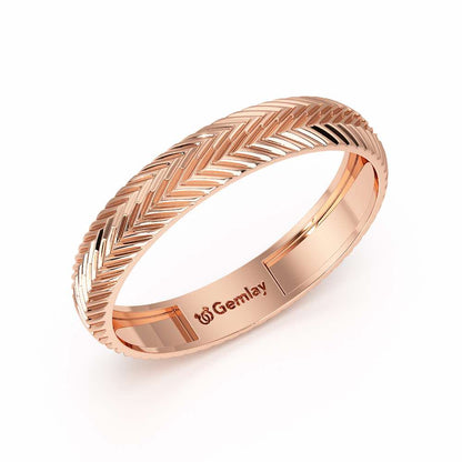 Azalea Silver Ring - Rose Gold - Image 1