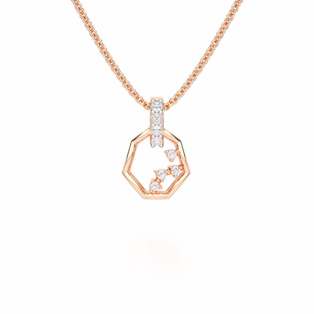 Silver Dawn Silver Pendant - Rose Gold - Image 1