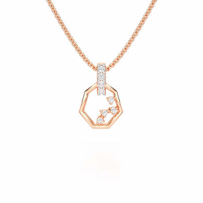 Silver Dawn Silver Pendant - Rose Gold - Image 1
