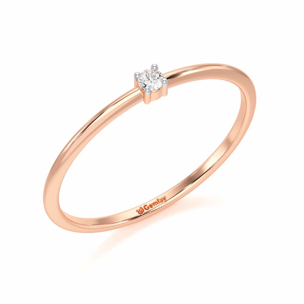 Divine Touch Silver Ring - Rose Gold - Image 1