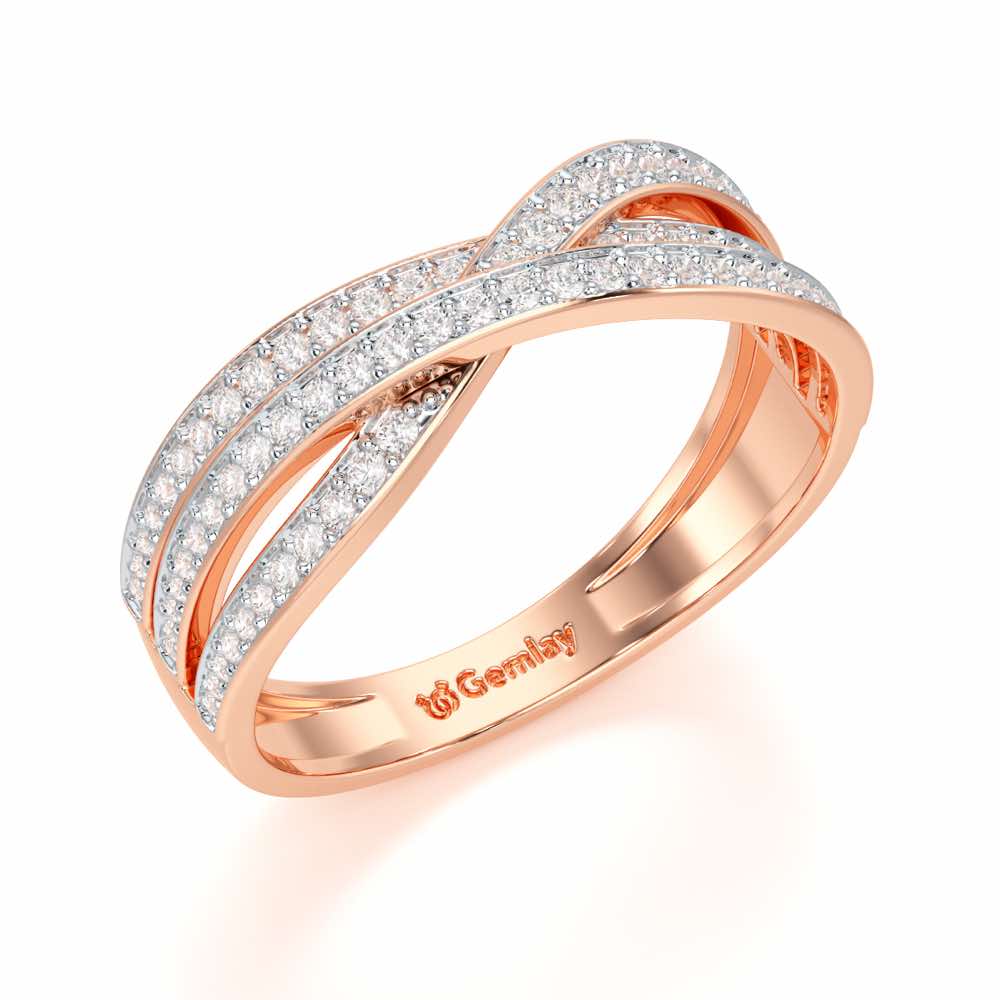 Supreme Helix Silver Ring - Rose Gold - Image 1