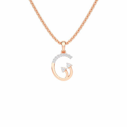 Radiant Show Silver Pendant - Rose Gold - Image 1