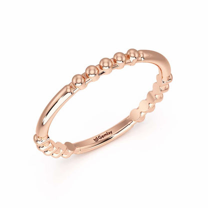 Vera Silver Ring - Rose Gold - Image 1