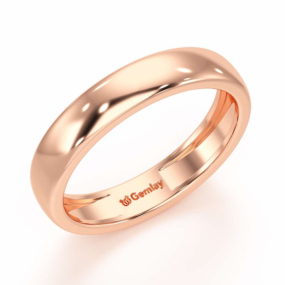 Preston Simple Band For Men - Rose Gold - Image 1
