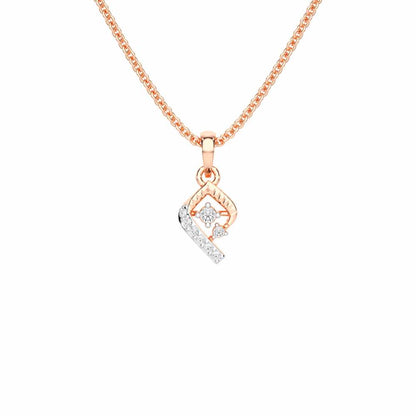 Celestial Glow Silver Pendant - Rose Gold - Image 1