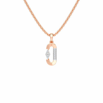 Silver Whisper Silver Pendant - Rose Gold - Image 1
