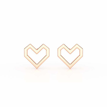 Lush Looplets Silver Earrings - Rose Gold - Image 1
